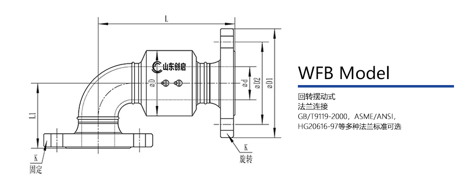 WFB型回转接头图纸